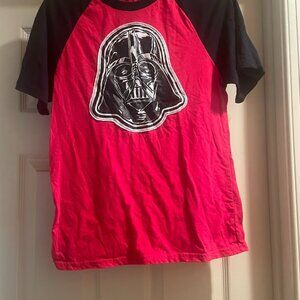 Star Wars Darth Vader Boys Graphic T Shirt Black Red Youth Size XL Short Sleeve